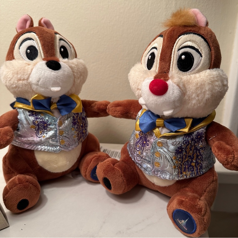 New plush Chip and Dale 50th anniversary Disney Toys
